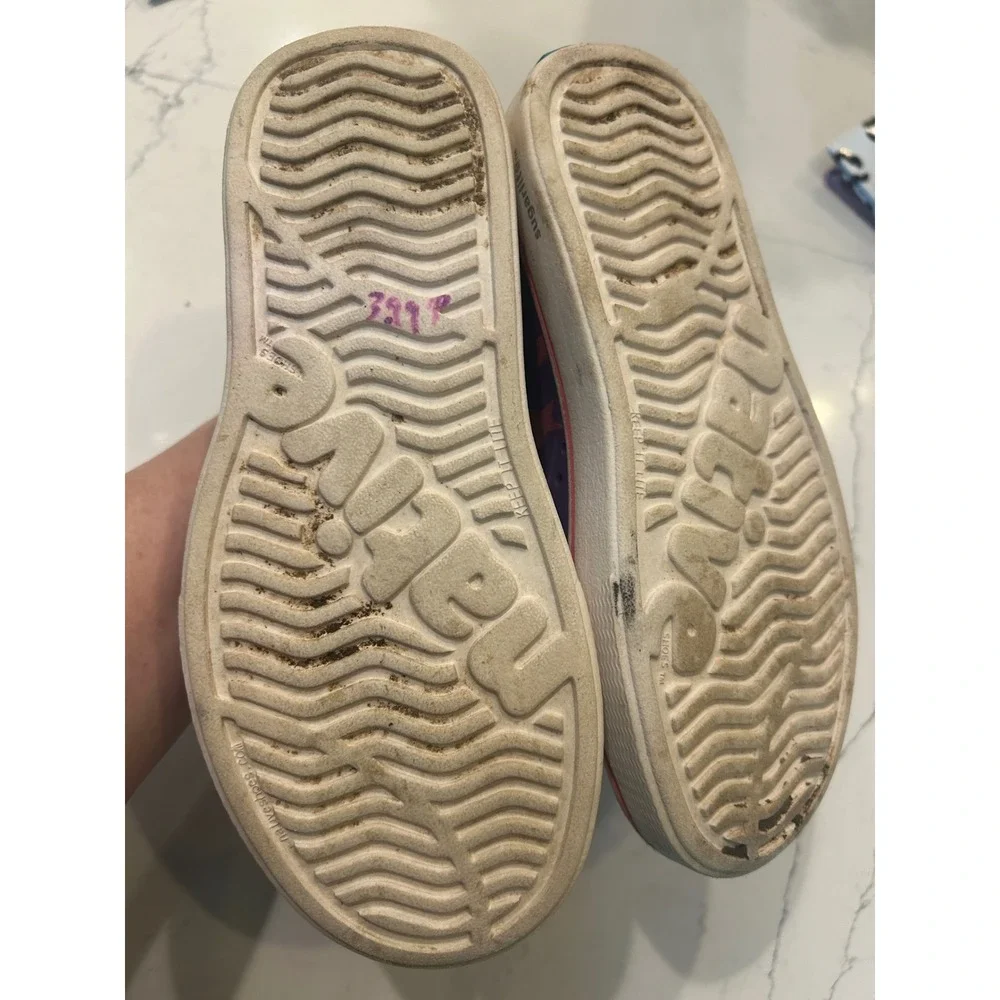 Native‎ Jefferson Sneakers Purple Pink Star Print Slip On Water Shoes Kids J3